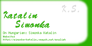 katalin simonka business card